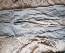 Grey brown flare trousers uk12