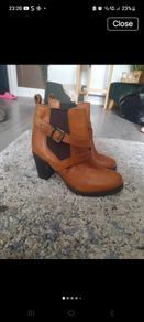 tan leather boots from new look