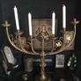 Beautiful Large Antique 7 Branches Church Brass Candelabra / Candles Holder Image 4