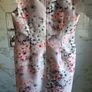 Bridal boutique designer Jacques Vert floral embellished dress 16 wedding guest mother of the bride silver grey peach 16 Image 5