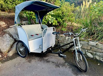 Rickshaw bicycle w/battery assist