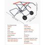 Portable Table Saw Stand, 159 kg/350 lbs Load Capacity, Rolling Foldable Table Saw Table with 203 mm/8 inches Rubber Wheels, Heavy Duty Construction Image 4