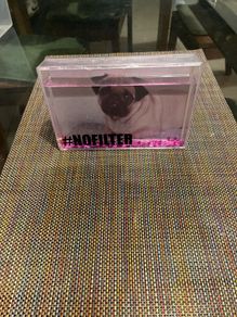 Pug glitter frame