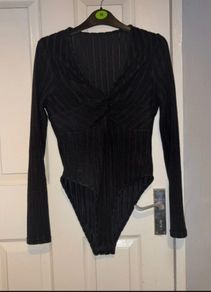Shein L Black Bodysuit