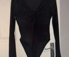 Shein L Black Bodysuit