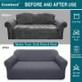 High Stretch Sofa Covers 3 Seater Super Soft Stylish Couch Covers for Dogs Pets Cats Jacquard Spandex Non Slip Sofa Slipcover for Living Room Furniture Protector Image 5