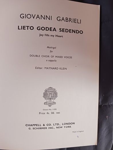 Choral Music, see pics