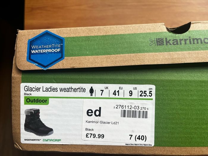 Karrimor Weathertite waterproof ankle mountain boots