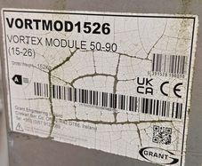 Grant Vortex external oil boiler.