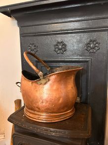 copper coal bucket