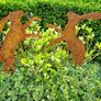 corten steel boxing hares Image 2