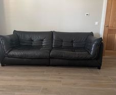 Natuzzi Genuine Leather Italian Couch 2 plus 2