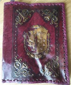 Antique / Vintage Book/Notebook Cover with Lion