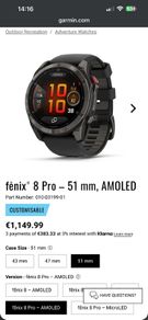 Garmin Fenix 8 Pro 51mm AMOLED Sapphire Titanium -BRAND NEW