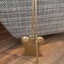 Brass Fireplace Set Art Nouveau Style Image 2