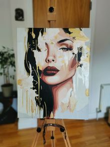 Hand made painting - Secret Lady