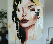 Hand made painting - Secret Lady