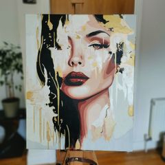 Hand made painting - Secret Lady
