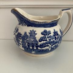 Willow Pattern D Mark Jug 1940s