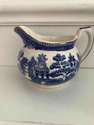 Willow Pattern D Mark Jug 1940s