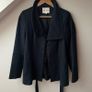 Reiss Black Funnel Neck Coat Image 6