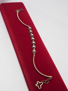 Antique old cut Bracelet Diamond and gold