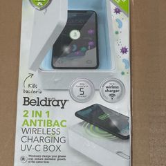 Beldray 2 in 1 Antibacterial Wireless Charging UV-C Box