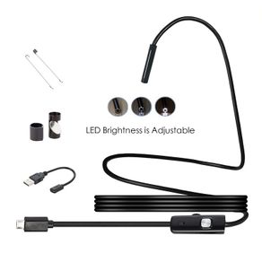 Waterproof Endoscope Camera 6 LEDs Adjustable USB Android Flexible Inspection Borescope Cameras for Phone PC