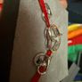 Jewellery set 9carot White Gold/ 1/20 carot diamond earrings and necklace pendant Image 4