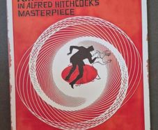 Vintage Style metal sign, Vertigo, Alfred hitchcock film advertisement .