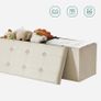 Foldable Storage Stool Faux Leather - Free Delivery Nationwide Image 7