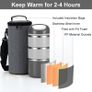 Lille Home 3-Layer Stainless Steel Lunch Box. Image 4