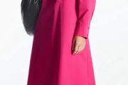 COS Relaxed-Fit Gathered Midi Shirt Dress