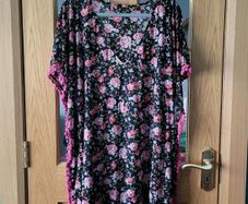 Floral beach cover up, One size