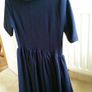 Zara Navy Dress with Cream Collar - Size XS Image 4