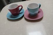 Midcentury unused coffee cups and saucers