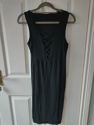 Black Bodycon dress, River Island, size 8