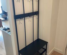 coat rack + bench