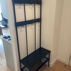 coat rack + bench