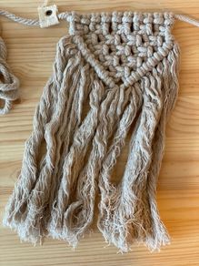 New Numero 74 Macrame Garland In Powder