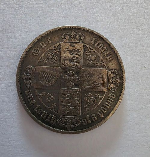 1860 british gothic florin