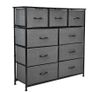 BRAND NEW 4Layer Cabinet with 9 Removable Fabric Drawers Storage Furniture for Bedroom Hallway Dark Grey Storage Box Image 2