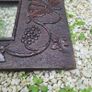 Antique arts & crafts carved wood photo frame Image 3