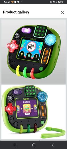 Green Leapfrog Rockit Twist Educational Learning Game toy console handheld