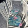 8 x solid wood chairs Image 3