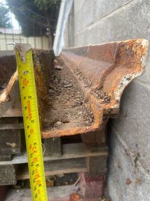 Original cast iron guttering