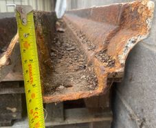 Original cast iron guttering