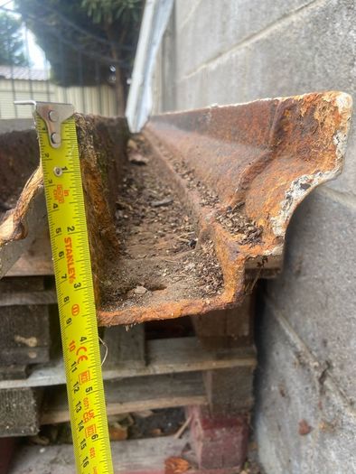 Original cast iron guttering