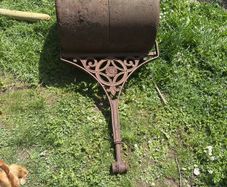 antique lawn roller