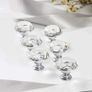 6 PCS Cabinet Knobs with 2 Sizes Screws, 30mm Drawer Handles Crystal Glass Diamond Shaped cupboards Door Knobs for Dresser Drawers and Kitchen, Bathroom Cabinet, Office (FREE POSTAGE) Image 4